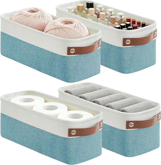 Small Fabric Storage Baskets, Decorative Basket by Bagnizer