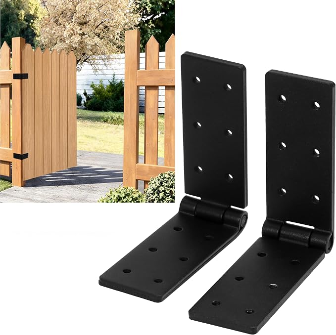 Fence Hinges for Outdoor Wood Gates Heavy Duty, 270°Solid Folding Butt Hinges by Unknown