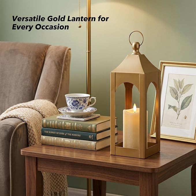 Modern Farmhouse Lantern Decor Metal Decorative Hanging Candle Lanterns | Ideal - Image 8