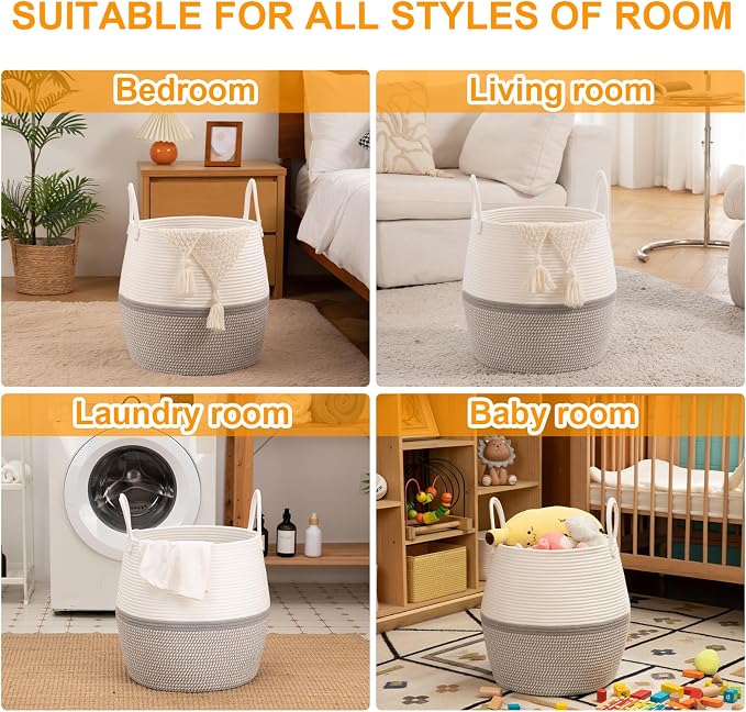 OIAHOMY 60L Blanket Basket - Image 4