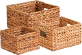 Honey-Can-Do Banana Leaf Storage Baskets –Water Hyacinth Woven Basket, by Honey-Can-Do