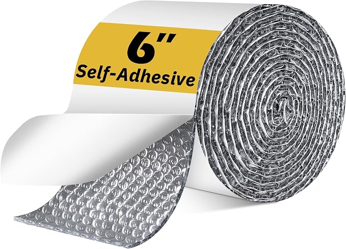 Double Bubble Reflective Foil Insulation Tape, Self-Adhesive Ac Pipe Insulation by DEMEDO
