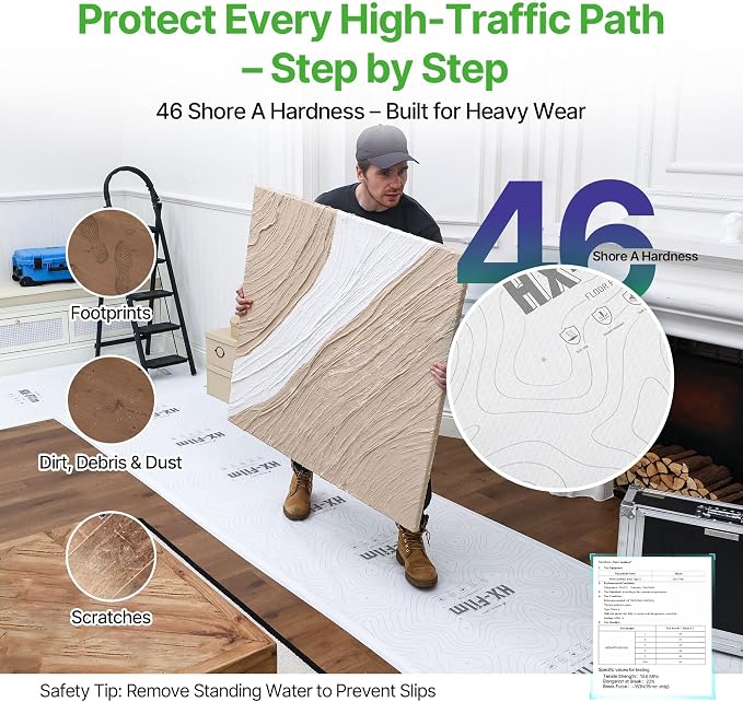 39" x200' Heavy-Duty Floor Protection | Construction Grade Carpet Protector | - Image 4