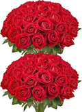 VEVOR Artificial Flowers, Faux Red Bridal Shower by VEVOR