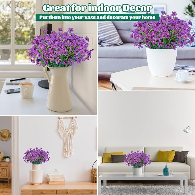 Lnoicy 12 Pcs Artificial Flowers - Image 4