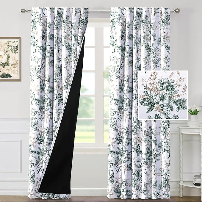 H.VERSAILTEX 100% Blackout Window Curtain Panels Light Blocking Drapes - Image 2