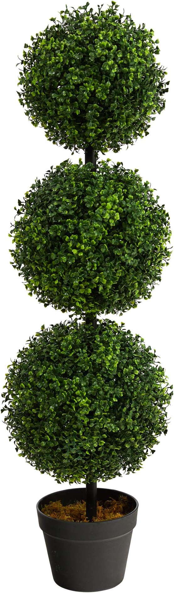 Nearly Natural 36 in Artificial Triple Ball Boxwood Topiary Tree by NearlyNatural