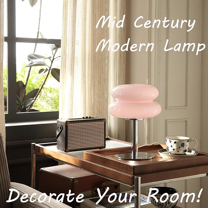 Glivpny Mushroom Table Lamp, Mid Century Modern Decor Lamp | Cool Desk Lamps - Image 2