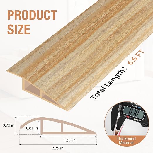 Floor Transition Strip Self Adhesive Vinyl Door Threshold Strip | Rubber - Image 5