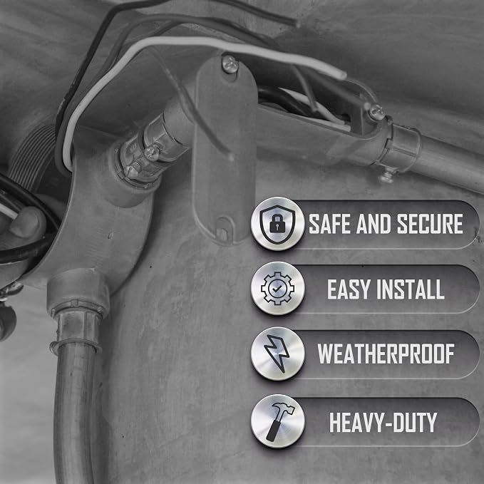 TayMac RLB100 Threaded LB Conduit Body, Die Cast Aluminum, Stamped Steel Cover - Image 4