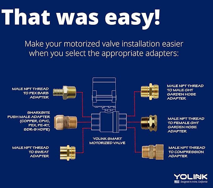 YoLink LoRa Smart Water Leak Protection System, Including 1/2" Commercial Grade - Image 3