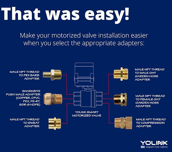 YoLink LoRa Smart Water Leak Protection System, Including 3/4" Commercial Grade - Image 9