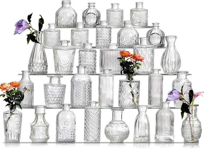 Glass Bud Vase Set of 30 by Ulodimi