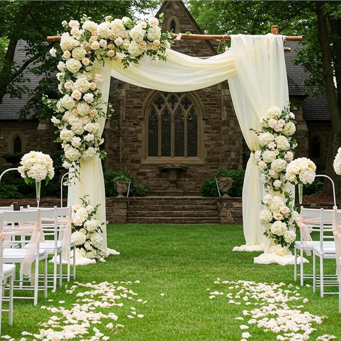 Auihiay 404Pcs Hydrangea Artificial Flowers, Silk Artificial Flowers | - Image 6