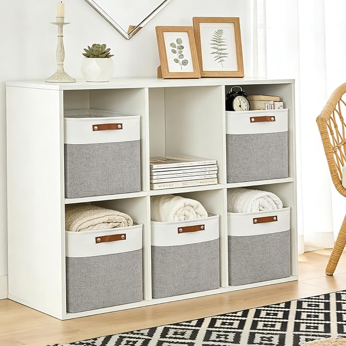 13x13 Cube Storage Bins, Collapsible Fabric Storage Box, 4 Pack Closet Baskets - Image 3
