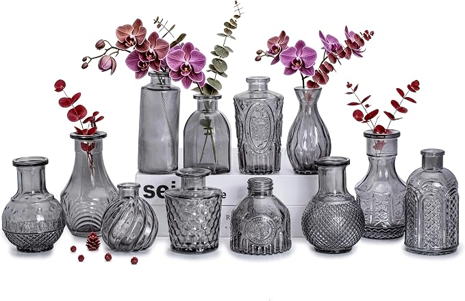 Mini Bud Vases As Wedding Centerpieces by Unknown