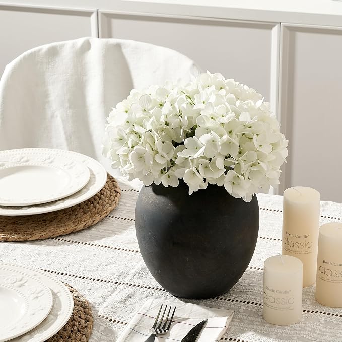 SIDUCAL Ceramic Decorative Flower Vase | 7.48 Inch Pottery Rustic Farmhouse - Image 7