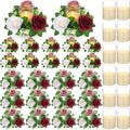 Yunlly 12 Pcs Rose Candle Rings by Yunlly