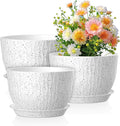 Meowell 12/10/9 inch Large Flower Pots, 3 Set Big Plant Pots by Meowell