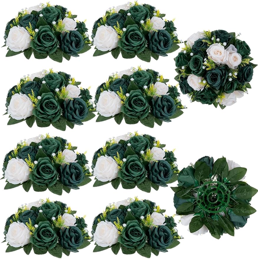BLOSMON Green Flowers Artificial by Blosmon