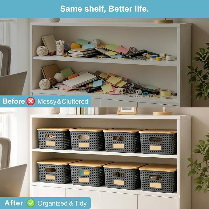 Small Plastic Storage Bins - Image 7