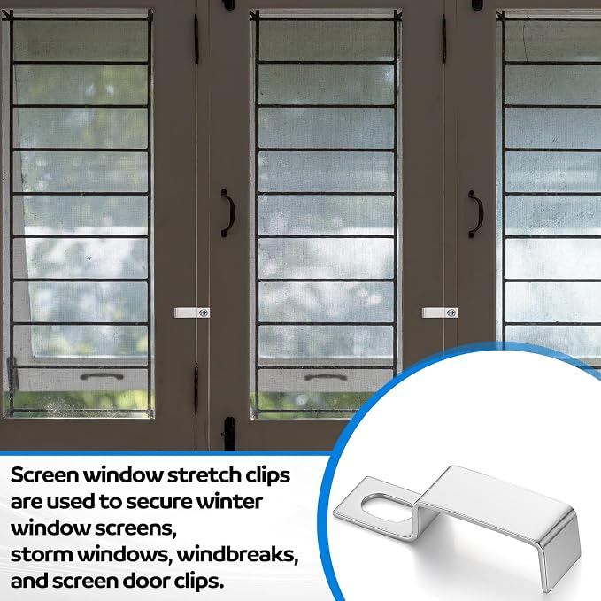 Zonon 24 Pcs Window Screen Clips - Image 6
