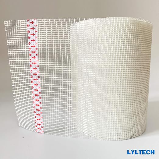 LYLTECH Fiberglass Drywall Mesh Tape 5.7in x 100ft Self-Adhesive Mesh | 13 Mesh - Image 3