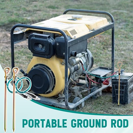 Tellegloww 2 Pcs Portable Ground Rod Grounding Rod - Image 4
