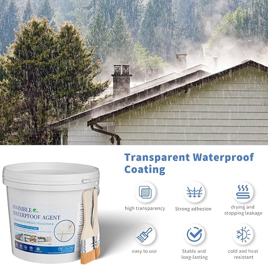 Liquid Waterproof Sealant, 70 Oz Invisible Waterproof Agent, Transparent - Image 8