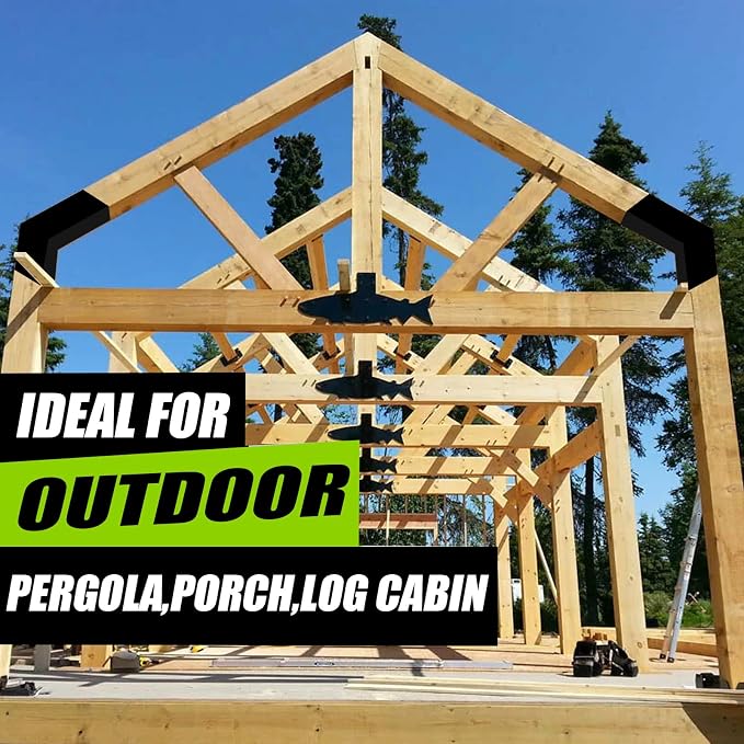 6"x6" L-Shaped Pergola Bracket 2Pack, 2-Way Woodwork Bracket - Image 6