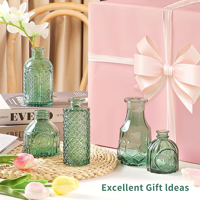 Glass Bud Vases in Bulk Set of 30 Pcs, Small Glass Vases - Image 4