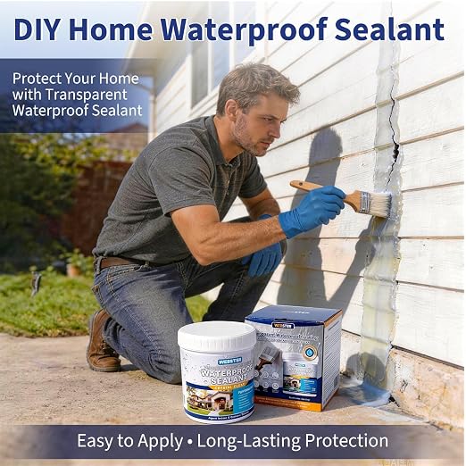 Transparent Waterproof Coating, 35 oz（2.2 lb） Invisible Sealant, Transparent - Image 2