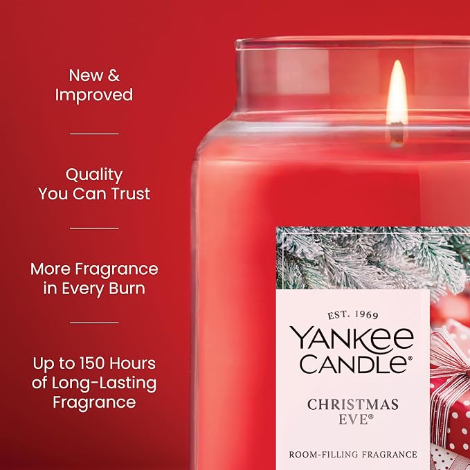 Yankee Candle Christmas Eve Scented Candle, 22oz Large Jar - Image 3