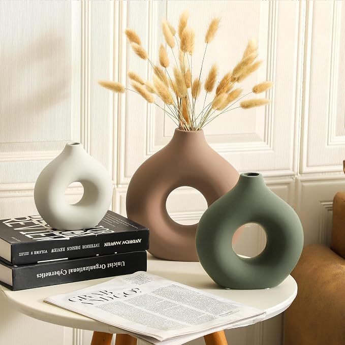 Vanselia Ceramic Vase Home Table Decor - Image 5