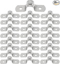25PCS M10 304 Stainless Steel Rigid Pipe Strap Two Hole Cable Strap u Bracket by Nayciiy