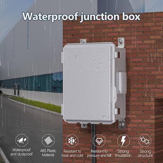 Electrical Junction Box, Ventilated Design, Cable Grommets, Indoor/Outdoor Use - Image 5