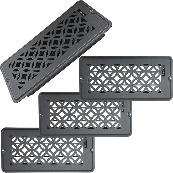 4x10 Vent Covers for Home Floor, Floor Vent Cover, Air Vents, All Steel Heavy by Unknown