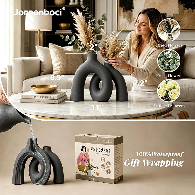 Hug Donut Decorative Vase Set - Image 4