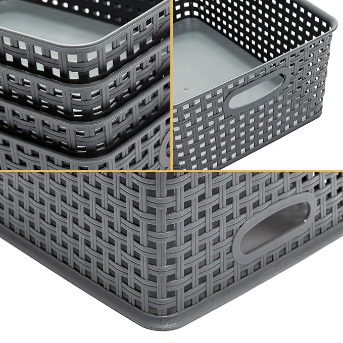 Eslite Plastic Storage Baskets for Organizing - Image 2