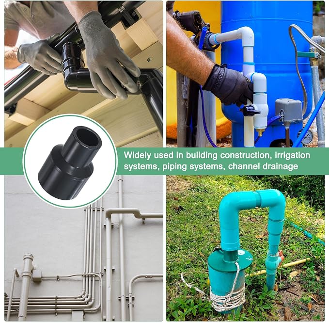 M METERXITY 4-Pack UPVC Reducer Pipe Fitting - Image 6