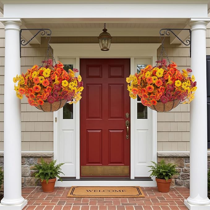 Hananona 2 Set Artificial Outdoor Fall Flowers - Image 4