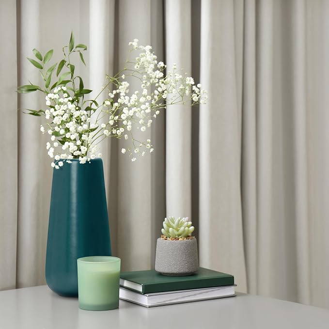 D'vine Dev 8 Inch Ceramic Flower Vase Matte Finishing, Minimalist Design - Image 6