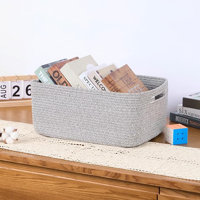 MiniArk Large Storage Baskets for Organizing, Baby Nursery, Toy Bins Box - Image 5
