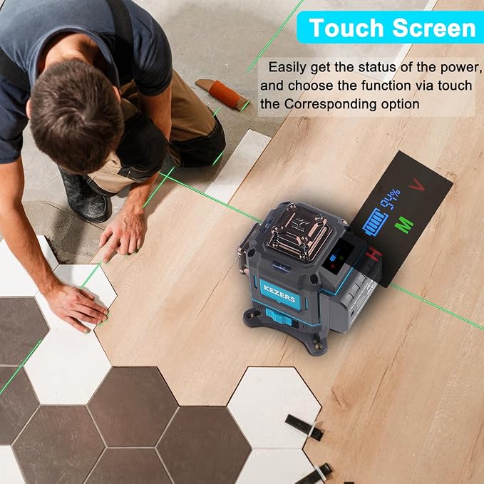 KEZERS Laser Level 360 Self Leveling, 4 x 360 Laser Level - Image 2