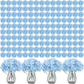 Auihiay 404Pcs Hydrangea Artificial Flowers, Silk Artificial Flowers | Blue by Auihiay