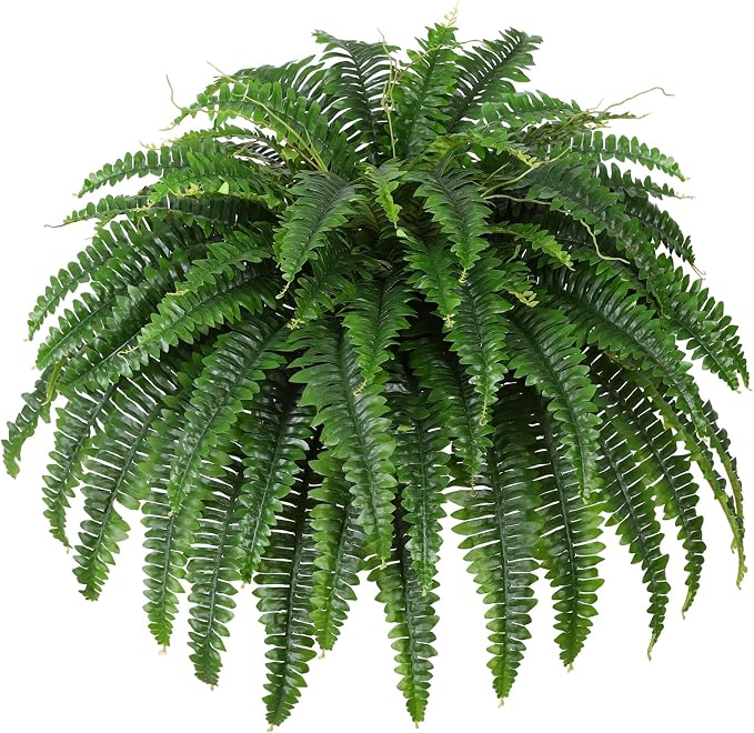 Dkaltm 43" Artificial Boston Fern, Outdoor Faux Plant | UV-Resistant, 69 by Unknown