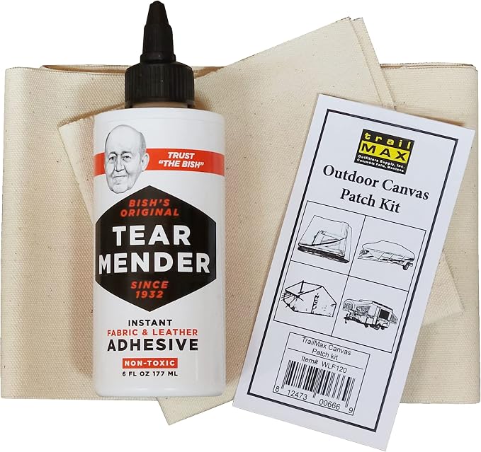 Outdoor Canvas Patch Kit to Repair Pop-Up Campers, Canvas Tents, Boat Covers - Image 2