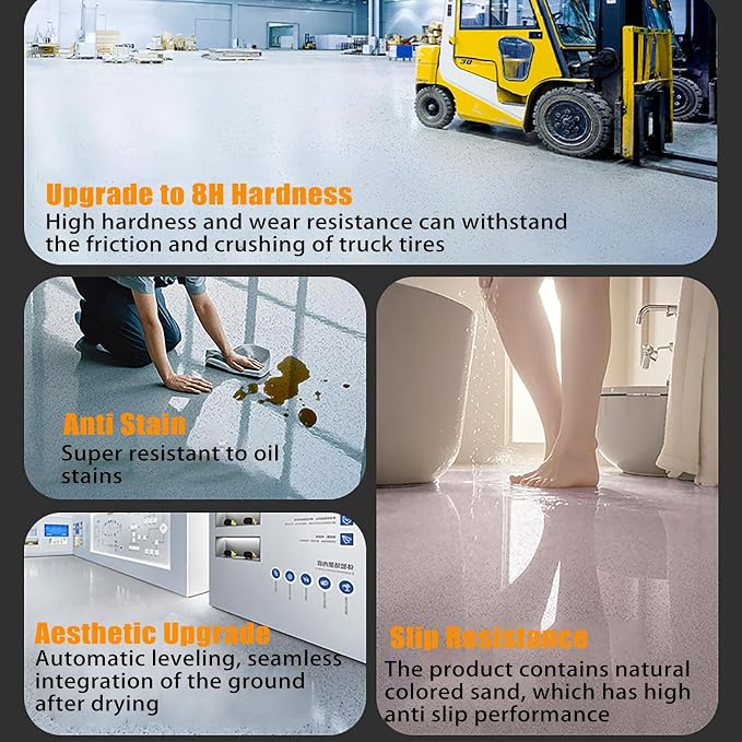 2025 New Forest Epoxy Floor Paint, Epoxy Sand Floor Paint Self Leveling - Image 5