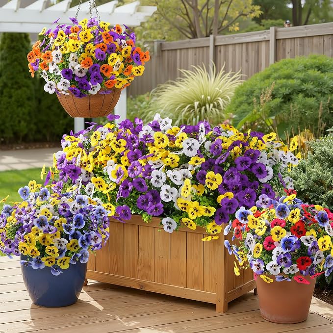 Alupssuc 24 Bundles Artificial Flowers UV Resistant - Image 5