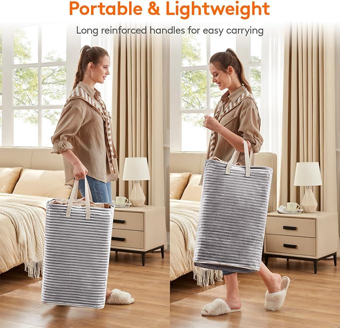 Lifewit 6 Pack Laundry Basket 80L Each, Collapsible Clothes Hamper - Image 4